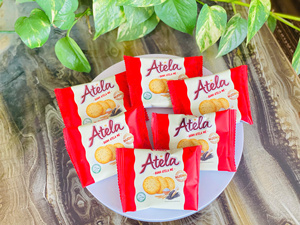 Biscuits croustillants sains sans cholestérol au sésame, certifiés Libra ISO HACCP Halal, cuits, sucrés et salés, faibles en sel, en boîte, du Vietnam - Product Image 2