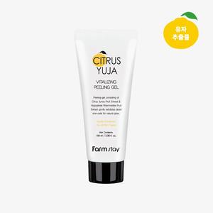 Gel exfoliant vitalisant aux agrumes Yuzu Farmstay, exfoliant visage aux herbes - Product Image 1