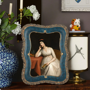 5x7 Vintage Picture <b>Frame</b> Antique Style Old-Fashioned Floral Photo <b>Frame</b> <b>Wall</b> and Tabletop Victorian Art <b>Frame</b> Made of Resin - Product Image 5