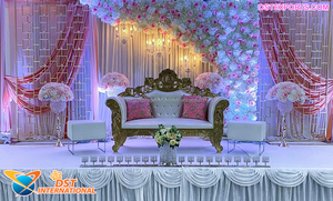 ชุดรูปแบบงานแต่งงานที่น่ารักฉากหลังเทียนติดผนังฉากหลังเทียนสวยงามฉากหลังแต่งงานพราวเชิงเทียนติดผนังเวทีงานแต่งฉากหลังสหรัฐอเมริกา - Product Image 3