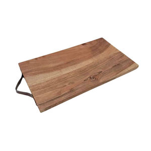 Planche à découper rectangulaire avec poignée intégrée, planche à découper en ardoise rectangulaire avec poignée en bois pour la cuisine - Product Image 4