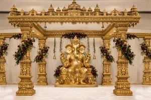 Decoración de Mandap para Bodas al Estilo del Sur de la India, Clásica y Moderna, de Fibra de Vidrio Ligera, Tamaño Personalizado, Venta de Fábrica - Product Image 2