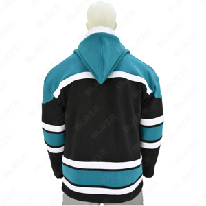 Pulls à capuche et sweatshirts entièrement personnalisables pour hommes OEM Sweats à capuche à panneaux cousus et découpés multicolore personnalisés - Product Image 4