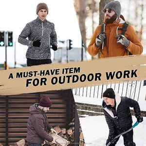 Bonnets de qualité supérieure Taille personnalisée Vente en gros Impression personnalisée du logo Bonnets en tricot d'hiver - Product Image 5