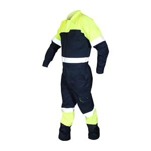 ชุดคลุมทำงานสะท้อนแสงแบบ Hi-Vis สำหรับผู้ชาย ชุดคลุมช่างอุตสาหกรรม ชุดป้องกันเปลวไฟ ชุดยูนิฟอร์มสำหรับทำงาน - Product Image 2