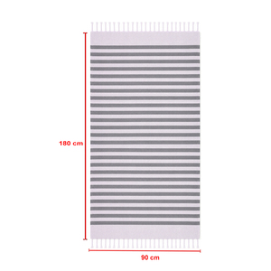 Toallas Fouta a Rayas Teñidas con Hilo, Alta Absorbencia, Secado Rápido, Diseño y Colores Personalizados, 100% Algodón, OEM, Toallas de Playa Fouta - Product Image 6