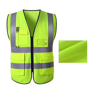 Gilet réfléchissant professionnel pour les travailleurs de la construction et de l'entretien, tissu haute visibilité avec production OEM pour l'exportation - Product Image 2