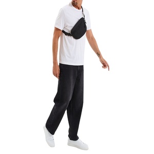 Men’s Black Cotton Denim Baggy Jeans Loose Fit Streetwear 5 Pocket Vintage Style Casual Hip Hop Fashion <b>Pants</b> Trendy - Product Image 4