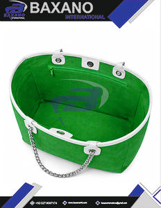 Bolsa de Lona Resistente Verde y Blanca con Correa de Cadena de la Hermandad Iota Phi Lambda, Gran Capacidad, Alta Calidad, Estilo IPL - Product Image 6