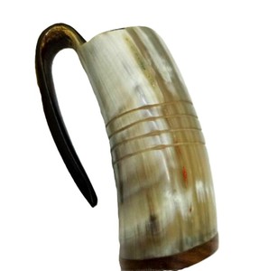 Custom Eco Friendly Buffalo Horn Mug For Party Event Medieval Traditional Viking Beer Mug Tankard Rustic <b>Drinkware</b> Cup <b>Accessory</b> - Product Image 1