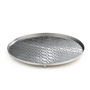 Plateau carré en acier inoxydable, élégant plateau de service pour les collations, les fruits, les apéritifs, durable, résistant à la rouille, parfait pour les fêtes à domicile - Product Image 2