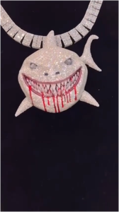 Colgante Hip Hop Personalizado de Plata de Ley 925 de Alta Calidad con Moissanita VVS, Engaste de Garra de Tiburón, Baño de Oro y Rodio, Corte Brillante Efecto Hielo - Product Image 3