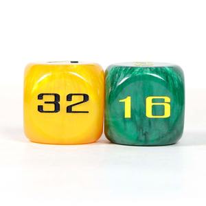 Ensemble de dés en résine polyédriques, 7 pièces, 16 mm, dés de jeu de table DND RPG, dés en résine faits à la main à bords tranchants - Product Image 1