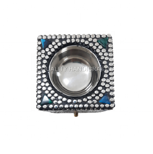 Quemador de Bakhoor Todo en Uno de la Mejor Calidad, Aroma a Rosa, Fabricante Indio, Madera, Resina, Latón, Incrustaciones Metálicas, en Caja, Uso Religioso, Calidad - Product Image 3