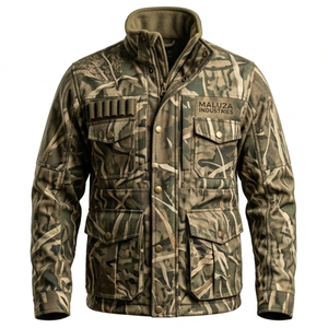 Chaqueta de Caza de Camuflaje Impermeable de Verano Personalizada Premium para Hombre, con Estampado Frontal, de Nailon, Silenciosa, Cortavientos, Táctica para Exteriores - Product Image 1