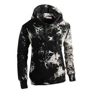 Breathable Embroidered Men's Solid Heavyweight Custom Logo Good Fabric Autumn Winter Thick Fashion Cotton Fleece Hoodies - Product Image 3