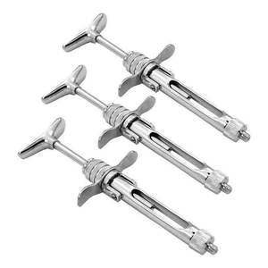 Jeringa Quirúrgica Dental de Aspiración Manual, Instrumento de Anestesia de Acero Inoxidable para Odontología, Profesional, Reutilizable, con Certificación CE - Product Image 1