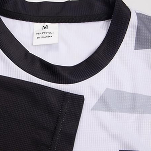 T-shirt de performance à manches longues le plus vendu, impression par sublimation, séchage rapide, maillot de motocross à manches longues, motif camouflage gris noir - Product Image 3