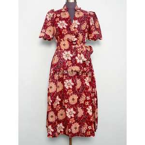 Nouvelle Arrivée Robe Indienne Formelle Bohème Mi-Longue Décontractée pour Femme, Idéale Plage et Soirée, Confortable en Coton à Motifs Floraux pour l'Été - Product Image 3