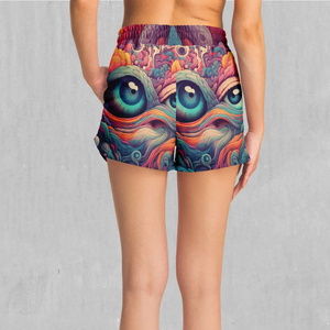 KINTARI ENTERPRISES – Nouveauté : Short de sport personnalisé pour femme, en polyester/coton, sublimation, coupe ample, séchage rapide, respirant - Product Image 2