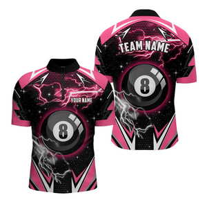 Camiseta Deportiva Personalizada con Cierre de Cremallera de 1/4 con el Número 8 para Competencia de Equipo - Product Image 1