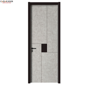 Puerta de Madera Compuesta WPC con Marco Interior Estilo Económico, Anti-Grietas, Impermeable, para Almacén o Dormitorio, Garantía de 3 Años de Fábrica - Product Image 1