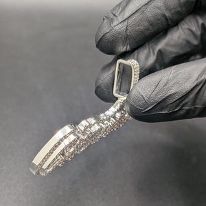 Collar con Colgante de Letra Personalizado con Nombre en Moissanita VVS, Plata 925, Joyería de Lujo para Compromiso, para Hombres y Mujeres, Estilo Hip Hop para Fiestas - Product Image 2