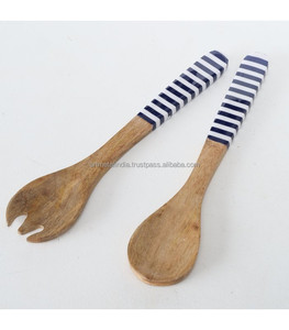 Ensemble de couverts en bois de manguier de haute qualité poignées en bois naturel cuillères de couverts personnalisées pour une cuisine élégante et écologique - Product Image 6