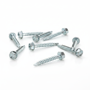 Tornillos Autoperforantes de Cabeza Hexagonal Marca PDC, Clase 4.8 6.8, Galvanizados en Zinc, Rosca Gruesa, Phillips, Acero al Carbono, Modelo en Pulgadas 16 - Product Image 1