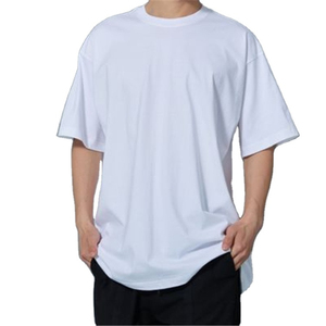T-shirt pour homme en coton 100% coupe classique, effet vieilli, imprimé numérique délavé à l'acide - Product Image 1
