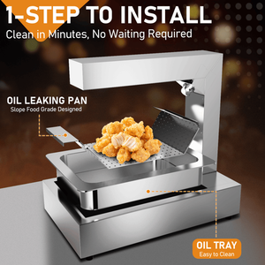 Calentador de Alimentos Eléctrico Horizontal de Acero Inoxidable, Estándar Estadounidense 110V 750W, Equipo de Calentamiento y Mantenimiento de Alimentos, Color Plateado, para Estación de Calentamiento de Alimentos - Product Image 2