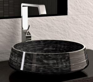 Meilleures ventes : Lavabo de luxe doré pour salle de bain et hôtel, lavabo en acier inoxydable noir moderne pour lavage des mains - Product Image 1
