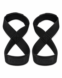 Sangles de levage FAWKES en forme de 8, rouges, réglables, légères, en nylon, pour musculation, unisexe, fermeture à boucle, sans élasticité, prix abordable - Product Image 5