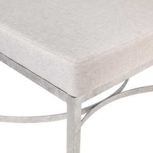 Modern Upholstered <b>Bench</b> Gold Metal Frame Contemporary Design Eco-Friendly for Living Room Bedroom Kitchen Comfortable Seating - Product Image 4