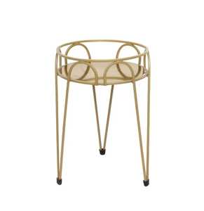 Support de plantes en fer forgé en forme de tricycle, plateau en mosaïque à motif d'arbre, support créatif pour pot de fleurs en forme de vélo, étagères de jardin pour patio - Product Image 3