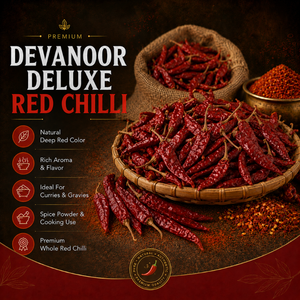 Auténtico Chile Rojo Seco Indio |   Condimento para Salsas Devanoor Deluxe, Pimientos Enteros de Picantez Media-Alta, Duración de 12-18 Meses - Product Image 6