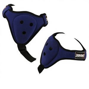 Vente en gros de protections de tête de boxe INSTINCT Blue pour adultes, design personnalisé, coton écologique, antidérapant, protection des oreilles - Product Image 1