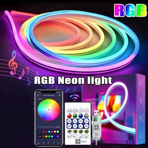 ไฟ LED RGB แบบยืดหยุ่นชนิดนีออน ใช้พอร์ต USB 5V กันน้ำได้ - Product Image 1