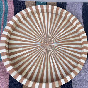 Plateau de service moderne en os incrusté de tissu, avec taille personnalisable et design décoratif, pour la maison, la cuisine, les mariages et Diwali - Product Image 5