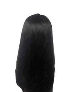 Light <b>Brown</b> Brazilian Remy Human Hair Topper for Women High Density 150% Tangle Free 20 Inches <b>Medium</b> Length Glueless for Base - Product Image 6