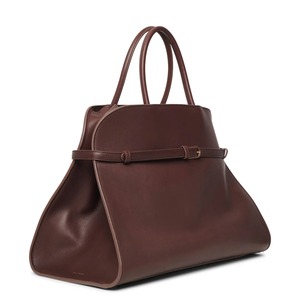 Bolso de Hombro de Cuero Genuino de Primera Calidad para Mujer, Elegante Bolso Tote Color Borgoña, Dos Correas, Estilo Casual - Product Image 3