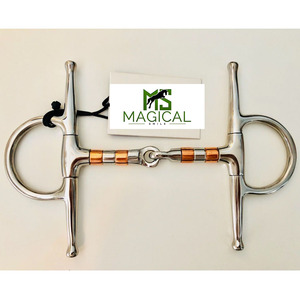 Bocados para Caballos de Alta Calidad Hechos a Medida, Bocado de Cobre Articulado con Mejillas Completas, Disponibles en Stock - Product Image 3