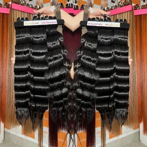 ผมต่อแบบธรรมชาติคุณภาพสูง แบบลอนธรรมชาติ สีธรรมชาติ พร้อมเชือกปิดผม สำหรับทำวิกผม - Product Image 1