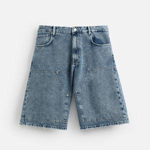 Shorts en jean personnalisés style streetwear pour hommes – Vente en gros de shorts en denim pour hommes - Product Image 2