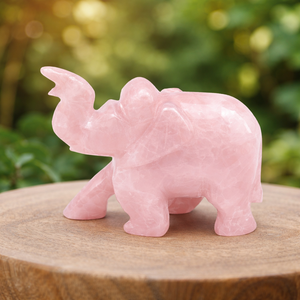 Figura de Elefante Tallada a Mano en Cuarzo Rosa, Piedra Preciosa Natural, Decoración Feng Shui para Sanación y Amor, Proveedor Mayorista - Product Image 4