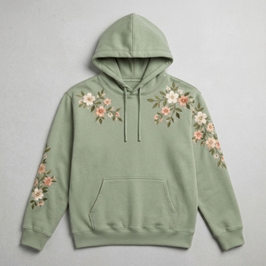 Fashionable men embroidered <b>hoodie</b> offers <b>soft</b> comfort unique coloring and quality embroidery for streetwear and leisu - Product Image 5