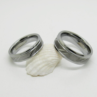 Bagues en carbure de tungstène à motifs taillés en diagonale, alliances brossées pour hommes et femmes, bijoux modernes en gros