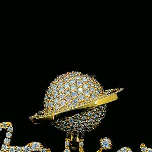 Colgante de Plata de Ley 925 con forma de nombre personalizado, lujoso Diamante de moissanita para hombres, joyería de estilo Hip Hop helado para fiestas - Product Image 5