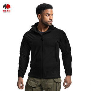 แจ็คเก็ตซอฟต์เชลล์ดีไซน์พิเศษสำหรับผู้ชาย ยี่ห้อ Ryan Pro Gear แบบซิป พร้อมโลโก้สั่งทำพิเศษ ทรงปกติ - Product Image 5