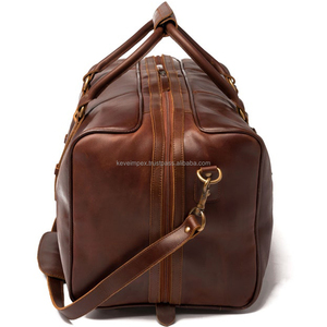 Premium Quality Brown Color Paper Luggage <b>Bags</b> Travel Weekender <b>Overnight</b> Gym Sport Men Low Price USA Keven Impex Spinner Unisex - Product Image 4